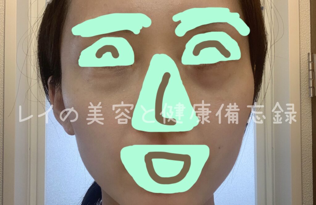アンドビー ファンシーラー ライトピンク スウォッチ写真(片方のクマにパウダーも乗せた)
